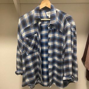 BDG blue flannel shirt